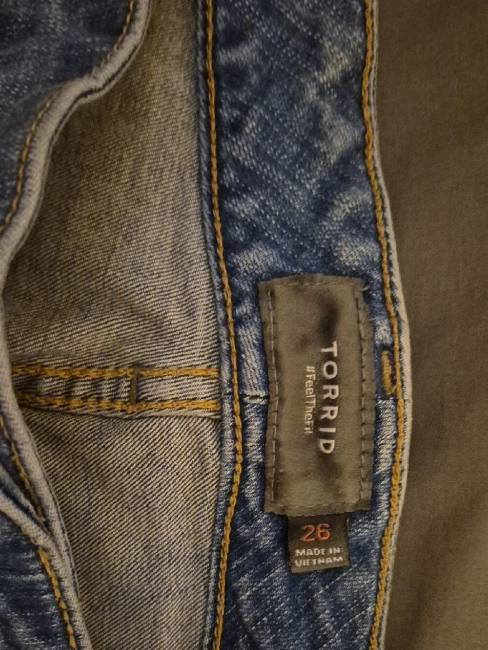 Torrid Blue Button-Front Denim Short Shorts